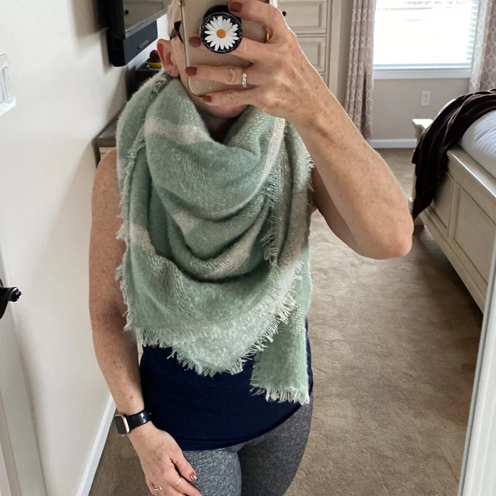 LC Lauren Conrad Beverly Hills Sparkle Plaid Wrap